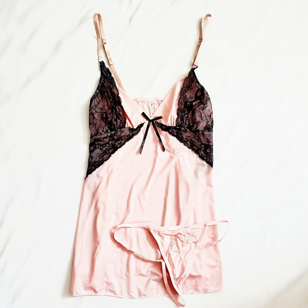 NWT Sophie B Babydoll and Thong Set